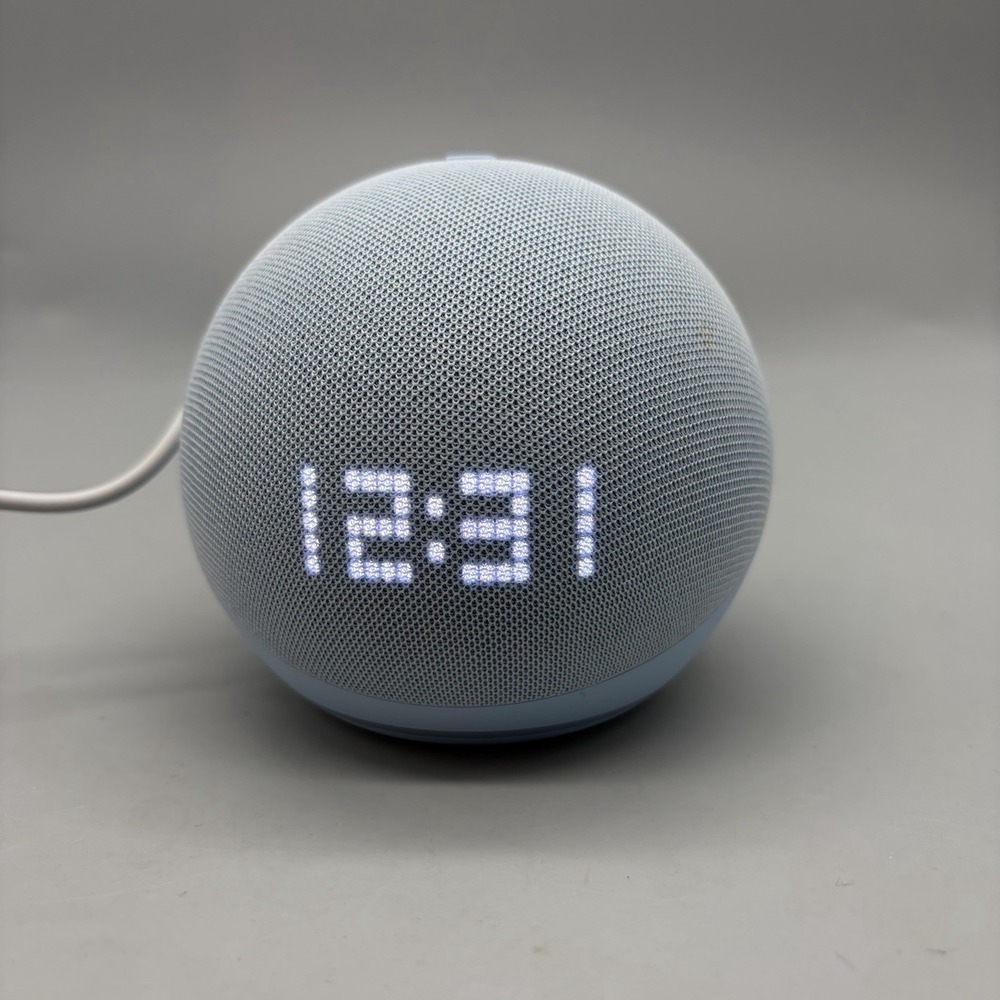 Amazon Echo Dot with Clock (5th Gen) - Cloud Blue